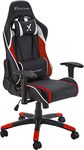 X-Rocker Agility Gaming Chair, Racing Computer Chair for Kids and Juniors, Swivel Office Chair Ergonomic PC Chair with High Back, Headrest and Lumbar Support Cushion, Height Adjustable - RED