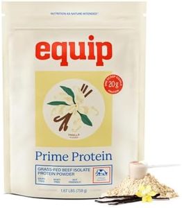 Equip Foods Prime Protein Powder | Clean, Grass Fed Beef Protein Isolate | Carnivore Protein Powder | Paleo, Keto Friendly | Gluten, Dairy Free | Helps Build & Repair Tissue | 30 Servings, Vanilla
