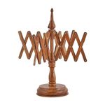 Wooden Swift Yarn Winder | Knitting & Crochet, Winding & Dispensing Accessories | Hand Operated Umbrella Yarn Ball Swift Winder (Dark Rosewood, Table Top Winder)