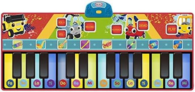 First Act Discovery Little Tikes Giant Musical Piano Mat - 70-Inch, 24 Keys, Make Real Music - Record, Playback, Volume Control - Musical Instruments for Toddlers and Kids