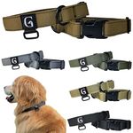 GOOSEMAN’S Gear - Dog Collar Medium and Large Breed - Made in Canada - Military Grade Buckle (Collier Pour Chien) (Black, Large)