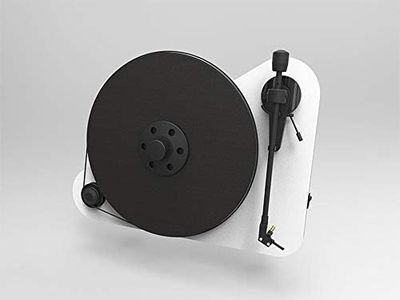 Pro-Ject VT-E R BT, Vertikaler „Plug & Play“ Plattenspieler mit Wireless Audio Streaming, Weiß