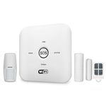 FNX Wireless Smart Security Alarm System with Remote Tag, Motion Sensor & Door Sensor, SMS/Phone Alerts, WiFi & GSM Sim Connection and Tuya App Control