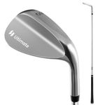 Tangkula Golf Sand Wedge Right Hand, 56/60 Degrees Gap Lob Wedge with Non-Slip Surface for More Spin and Easy Escape from Bunker, Golf Club for Men and Women (60°)