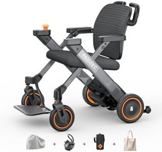 Paiseec 3-in-1 Electric Wheelchair with Push-Assist, Power Wheelchair for Adults and Seniors, Easy Operation and Folding, Airlines Approved, Foldable Wheel Chair for Travel, Indoor & Outdoor Use