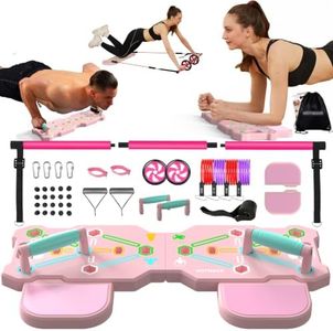 HOTWAVE Push Up Board, Portable Pushup Board & Plank Trainer, Push Up Bar