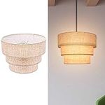 EDISLIVE 3-tier Drum Linen Lamp Sha