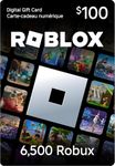 Roblox Digital Gift Code [Redeem Worldwide - Includes Exclusive Virtual Item] 6,500 Robux - PC [Online Game Code]