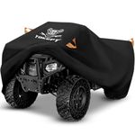 Tokept ATV Cover, Waterproof Heavy Duty 4 Wheeler Cover Quad Cover All Season Weather Proof Outdoor UV Protection for 86 Inch Polaris Kawasaki Yamaha Suzuki Honda (XXLarge)