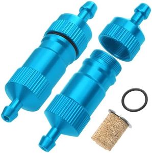 Vgoohobby 2Pcs RC Engine Fuel Filter w/Copper Filter Element Compatible with HSP Traxxas Redcat 1/8 1/10 Nitro Car, RC Boat Airplane