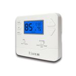 7 Day Programmable Thermostat, Multi-Stage, 2 Heat/2 Cool, Advanced Thermostat for Enhanced Home HVAC Systems, Blue Backlight