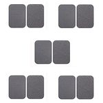 ARQIVO® Reusable Rug Grippers Sofa Cushion Fasteners, Washable Rug Pads Carpet Stickers, Fixed Rug Pads Non-Slip for Wooden and Hard Floors, Floor Mats, Tile Floors, Carpets (Grey, Pack of 10)