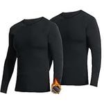 YUSHOW 2 Pack Thermal Underwear Top