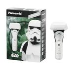 Panasonic Electric Shaver, Special Edition Star Wars Stormtrooper Design, Wet Dry Men’s Shaver with 3-Blade Cutting System and Pop-Up Trimmer - ES-SWLT2-W