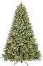 Treepool 8FT Pre-Lit Artificial Christmas Tree with 2748 PE&PVC Mixed Branch Tips, 600 Warm White Lights, Hinged Premium Spruce Fake Xmas Trees, Green, Foldable Base