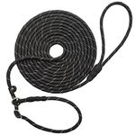 BTINESFUL 10FT / 15FT / 20FT Anti-Choke Slip Lead Dog Leash, Reflective 1/3” Rope Leash Long Training Lead for Small Medium Dogs