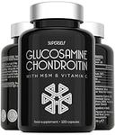 Glucosamine and Chondroitin High Strength - Glucosamine Sulphate with Chondroitin, MSM & Vitamin C - 120 Capsules - 1720mg Glucosamine Complex - Combination Joint Care Supplements for Men & Women