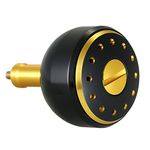 Lixada Power Knob Fishing Reel Handle Knobs Fishing Vessel knob Replacement Knobs Handle Drill Fitment Jigging Reel Tackle Tools Small Black