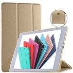 DuraSafe Cases for iPad PRO 10.5 Air 3 [ PRO 10.5 Inch Air 3rd Gen ] A1701 A1709 A1852 A2152 A2123 A2153 A2154 Trifold Hard Smart PC Translucent Back Cover - Gold