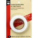 Dritz 264 Fusible Bonding Web for Light Fabrics, 0.625 x 25 yd