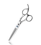 Professional 6 inch Thinning Shears Hair Cutting Scissors Barber Salon Hairdressing Shears for Women and Men (Antler teeth scissors)