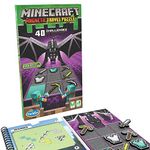 Thinkfun Minecraft Magnetic Travel Puzzle Challenge Logic Brain Game and STEM Toy for Kids Age 8 Years Up - Gifts for Boys and Girls