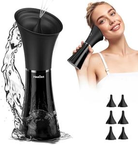 Electric Ear Wax Removal System, Water Powered Ear Cleaning Tool with Irrigation Flusher, 6 Tips, 4 Pressure Settings - Safe & Effective for Ear Wax Buildup Flushing and Cleaning