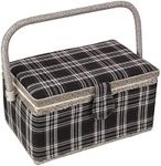 Sewing Basket with Floral Print Des