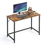 VASAGLE Computer Desk, Writing Desk, Small Office Table, 50 x 100 x 75 cm, Study, Home Office, Simple Assembly, Steel, Industrial Design, Rustic Brown and Black LWD41X