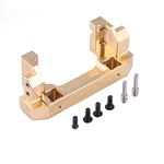 V GEBY RC Car Front Bumper Mount, Model Vehicle Accessory Brass Front Bumper Mount for Traxxas TRX4 RC Crawler Car