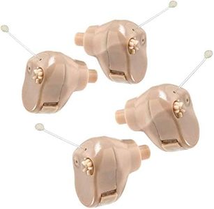 Hearing Amplifier Set - Mini ITC (in-The-Canal), 2 Pairs in Ear Personal Hearing Amplification and Digital Sound Enhancer PSAD Extra Small Upgraded Second Generation Design