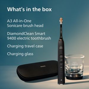 Philips Sonicare DiamondClean 9400 Electric Toothbrush, Black