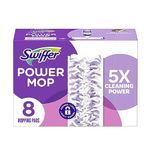 Swiffer PowerMop Multi-Surface Mopping Pad Refills for Floor Cleaning, 8 count