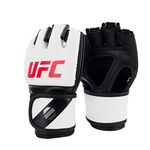 UFC MMA Gloves Grappling Martial Arts Open Palm 5 oz - L/XL - Large/Extra Large, White