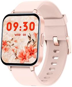 Montre Connectée Femme Montre Sport Smartwatch Podometre Cardiofrequencemetre Oxymetre pour Running Calories Dépensées Suivi Sommeil Menstruations Montre Intéligente Tactile pour iPhone Android Rose
