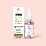 5 IN 1-30ML FACIAL SERUM HYALURONIC ACID with Collagen, Vitamin C, Vitamin E, Niacinamide - CRUELTY-FREE - SELFCARE CANADA - STRONG ANTI AGING SKINCARE FORMULA