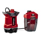 Einhell Power X-Change 18V Cordless Clean/Dirty Water Pump - 7500 l/h, Battery Powered Submersible Pump to Drain Floods, Empty Hot Tubs and Pools - GE-DP 18/25 Li Solo (Battery Not Included)