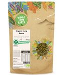 Wholefood Earth Organic Mung Beans 1kg GMO Free | Vegan | High Fibre | High Protein | Certified Organic