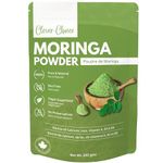 Clever-Choice Moringa Powder 250 gms | Canadian Owned & Family Operated | 50 Servings in Resealable Pouch of Moringa leaf Powder | Vegan, Gluten-Free, Third Party Tested, Halal Certified, Kosher Certified and Free of Top 11 Canadian Allergens