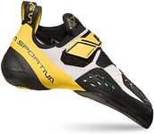 La Sportiva Unisex Solution White/Yellow Climbing Shoes, 4.5 UK