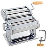 Taylor & Brown 5 in 1 Heavy Duty Stainless Steel Professional Fresh Pasta Lasagne Spaghetti Tagliatelle Maker Machine Cutter