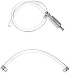 QWORK® Brake Bleeding Kit, Universal Hydraulic Brake Bleeder Clutch Bleeding Hose One Way Valve Tube Bleeding Tool Kit for Car Motorbike Motorcycle