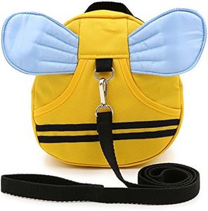 Hipiwe Baby Walking Safety Harness Reins Kid Toddler Strap Backpack Child Safety Harness Assistant with Leash Bee with Blue Wings