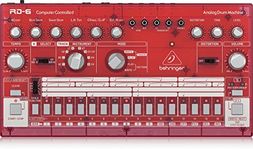 Behringer RHYTHM DESIGNER RD-6-SB Analog Drum Machine with 8 Drum Sounds, 64 Step Sequencer and Distortion Effects, Compatible with PC and Mac