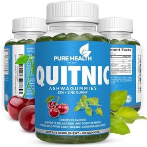 Pure Health Brands Quit-NIC, Quit Smoking Gummies, with Ashwagandha Plus Zen Calming QUITNIC to Help Stop Smoking Gummies, All-Natural - Nicotine Free - Non-GMO, Vegan (60 Count Pack of 1)