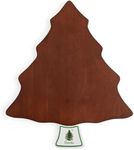 Spode Christmas Tree Cheese Board & Spreader Set (2-Piece) - 13" Acacia Wood Cheese Serving Board with Ceramic Handled Spreader - Festive Serveware for Holiday Entertaining, Charcuterie, Appetizers