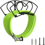 VyGrow Hose Holder Wall Mount, Heavy Duty Garden Hose Holder, Solid Metal Hose Hanger Holds Up to 150ft, Decorative Water Hose Holder for Outside Yard, Garden Hose Storage Hose Reel, Black