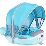 3Months to 48Months 3rd Swim Mode Standing Stroke Baby Stroller Canopy Baby Swim Float Mambobaby Float Infant Non-Inflatable Swim Ring Solid Baby Pool Float with Tail Smart Swim Trainer (G)