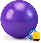 ROSEFINCH Birthing Ball Exercise Fitness Yoga Ball,Pregnancy Balls Maternity Recovery Plan,Eco Friendly Material,Training and Physical Therapy for Balance Pilates, Gym Ball Multicolor Pack of 1