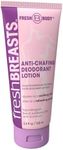 Fresh Body Fresh Breasts Anti Chafing Deodorant Lotion to Powder, 3.4oz - Anti Chafe Cream Whole Body Deodorant for Women, Inner Thighs & Areas that Sweat, No Talc, Aluminum and Fragrance